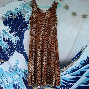 vintage animal print dress